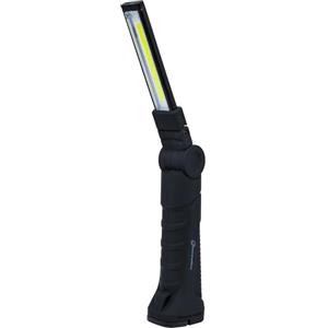 Electraline 58050 Torcia LED, Lampada da ispezione LED 400 Lumen, 6500k, pieghevole, batteria ricaricabile 1200mAh