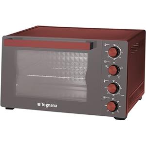 Tognana Iridea, Forno Elettrico 35 L, alluminio e vetro, rosso