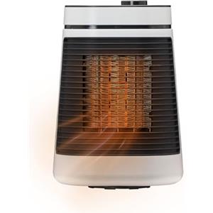 Avilia Termoventilatore da Tavolo con Funzione Oscillante 1500W - Termostato Regolabile e 2 Livelli di Potenza per un Controllo Preciso dell Temperatura - Ideale per Riscaldare Camera, Bagno o Ufficio
