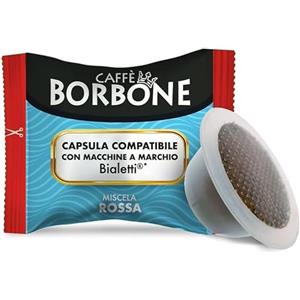 Caffè Borbone Miscela Rossa - 50 Capsule - Compatibili con Macchine a marchio Bialetti*
