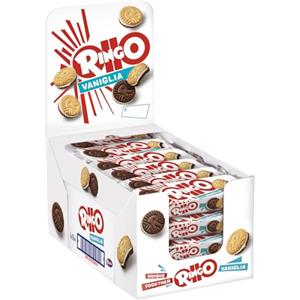 Pavesi - Ringo biscotti farcito con crema alla vaniglia 55gr, confezione da 24 [1320gr]