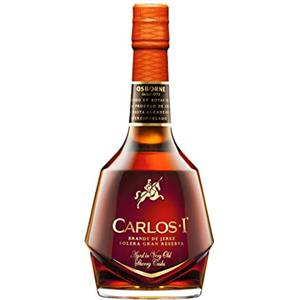 Carlos I Brandy De Jerez con Confezione Regalo, Bottiglia da 700ml