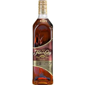 Flor de Caña 7 anni, Rum Scuro, Senza Zuccheri Aggiunti, Bottiglia da 700ml