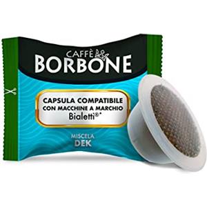 Caffè Borbone Miscela Decaffeinata - 100 Capsule - Compatibili con Macchine a marchio Bialetti*