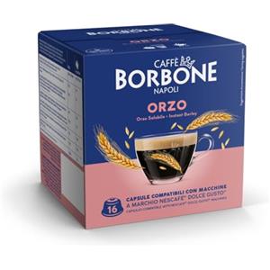 Caffè Borbone Orzo Solubile - 64 capsule (4 confezioni da 16) - Compatibili con le Macchine Nescafè* Dolce Gusto*