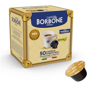 Caffè Borbone Miscela Oro - 50 capsule - Compatibili con le Macchine Nescafè®* Dolce Gusto®*