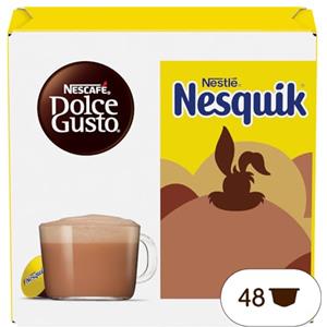 NESCAFÉ DOLCE GUSTO NESCAFÉ DOLCE GUSTO Nesquik Bevanda gusto Cioccolato, 3 Confezioni da 16 Capsule (48 Capsule Compatibili Nescafé Dolce Gusto)