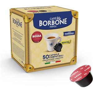 Caffè Borbone Miscela Rossa - 50 capsule - Compatibili con le Macchine Nescafè®* Dolce Gusto®*