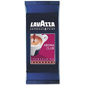 Lavazza, Espresso Point Aroma Club, 100 Capsule Caffè, per un Espresso dal Gusto Persistente, con Note Aromatiche di Fiori e Frutta, 100% Arabica, Intensità 9, Tostatura Media, 50 Astucci da 2 Capsule