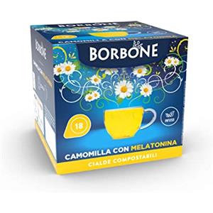 Caffè Borbone Camomilla con Melatonina - 72 cialde (4 astucci da 18 cialde) - Sistema ESE