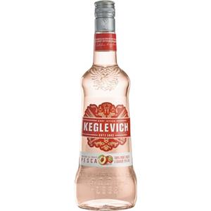 Keglevich, Vodka Pesca, da Frutta Italiana 100%, Senza Coloranti e Senza Aromi Artificiali - Bottiglia da 700 ml