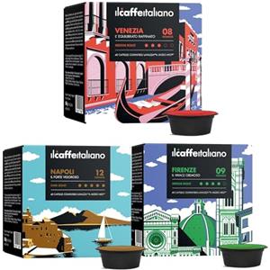 FRHOME Il Caffè Italiano Capsule Lavazza A Modo Mio Compatibili Kit Degustazione Caffè - 120pz | Capsule Compatibili A Modo Mio | Capsule Compatibili Lavazza A Modo Mio Made In Italy | Frhome