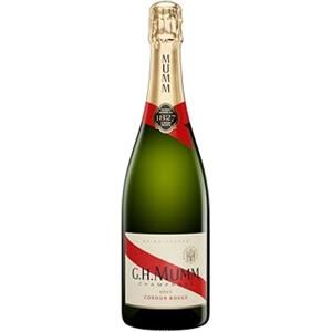 G.H. Mumm Champagne Cordon Rouge, vol 12%, 75CL, Pinot Noir, Chardonnay e Meunier, Invecchiato 20 Mesi nelle Cantine di Reims