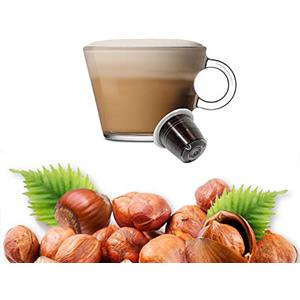 Kickkick Capsule Nocciolino Nespresso Compatibili 100% (50PZ) Made in Italy Bevanda Cremosa e Dolce per Macchina Caffè Nespresso al Gusto di Nocciola
