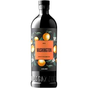 Vecchio Magazzino Doganale Washington Amaro, 700 ml, Amaro di Arance Washington ed Erbe Amaricanti, con Sentori d'Arancia ed Erbe Aromatiche, Ideale con Bitter e Vermouth, Botaniche Selezionate, Idea Regalo, 28% Vol.