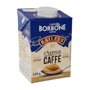 Caffè Borbone CREMA CAFFÈ BAILEYS - 1 Brick 550g - Crema a base di latte con caffè solubile delattosata, con Baileys - Senza Lattosio e Senza Glutine - Latte e panna Italiani