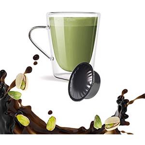 KICKKICK 50 Caffè Aromatizzato Solubile PISTACCHIO Kickkick in Capsule Compatibili Lavazza A Modo Mio MADE IN ITALY