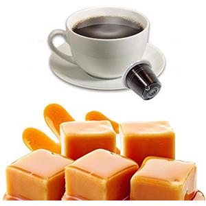 KICKKICK Capsule Compatibili Nespresso Caramello Dolce Caffè Kickkick (50pz) Capsule Caramello per Nespresso, Bevanda Solubile Aromatizzata Made in Italy