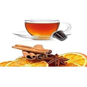 Kickkick Arancia e Cannella Capsule Compatibili Nespresso (50PZ) Made in Italy Tisana alla Cannella e Arancia Naturale Cialde Solubili per Macchina da Caffè Nespresso