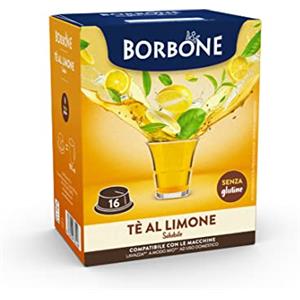 Caffè Borbone Tè al Limone - 96 capsule (6 confezioni da 16) - Compatibili con le Macchine ad uso domestico Lavazza* A Modo Mio*