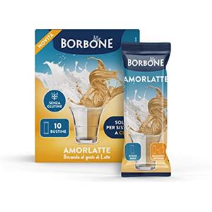 Caffè Borbone Amorlatte Stick - 80 stick (8 astucci da 10) - Ideali per Sistemi a Cialde