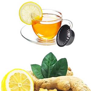 KICKKICK 50 Capsule Tisana Zenzero e Limone Compatibili con Lavazza A Modo Mio - Infuso in Cialde