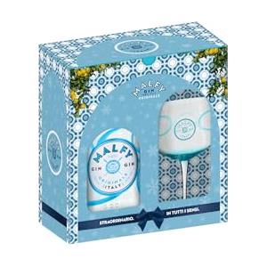 Malfy Gin Originale, confezione regalo con iconico bicchiere in omaggio, 70 CL, vol 41%