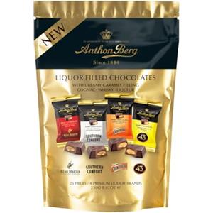 Anthon Berg - Cioccolatini Assortiti Ripieni di Liquore, Confezione Regalo, 250g