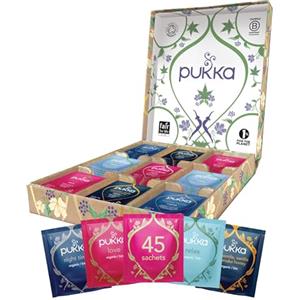 Pukka Relax Selection Box, Selezione di tè e tisane biologiche, 45 bustine, 5 Gusti, Tisane Confezione Regalo, Perfetto per un regalo naturale, Idea Regalo