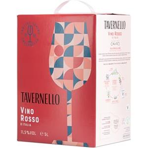 Tavernello Classico Vino Rosso d'Italia, Vino Equilibrato e Profumato, 11.5% Vol, Confezione Bag in Box da 5 L