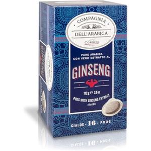 CAFFÈ CORSINI 1950 Caffè Corsini - Caffè Espresso al Ginseng in Cialde ESE 44mm, Miscela Tostata con Estratto di Ginseng, Dolce ed Energizzante, Confezione da 96 Cialde