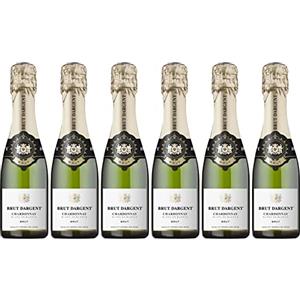 Brut Dargent - Spumante Bianco Blanc de Blancs Chardonnay Brut, Piccolo (6 x 0,20 L)