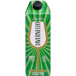 Tavernello Classico Vino Bianco d'Italia, Vino Secco con Profumi Fruttati, 10.5% Vol, Brick da 1,5 L