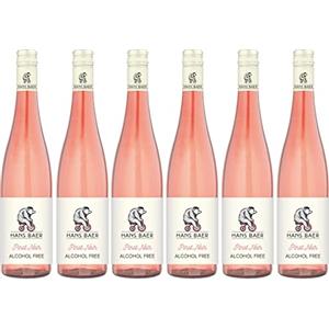 Hans Baer - Pinot Nero dealcolizzato - Vino rosato senza alcool (6 x 0,75 L)
