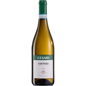 Cesari Custoza DOC - Vino Bianco dai Delicati Profumi di Frutta e Fiori Bianchi, Gusto Pieno e Leggermente Aromatico - 12,5% Vol - Bottiglia da 750 ml