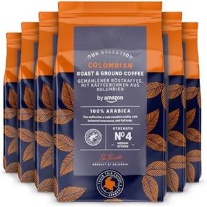 by Amazon Caffè tostato e macinato Colombian, tostatura media, 227g