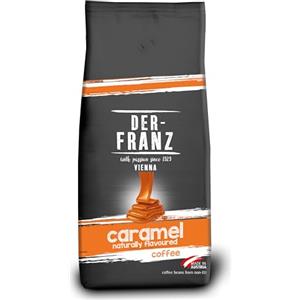 Der-Franz caffè, aromatizzato al caramello, Caffè Miscela di Arabica e Robusta chicchi interi, 1000 g