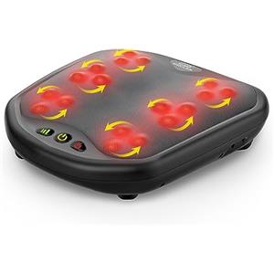 Snailax Massaggiatore per piedi con calore, massaggiatore per piedi con vibrazione, 2 in 1, scaldapiedi con 5 modalità di massaggio, regali calore casa