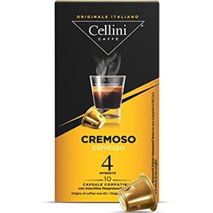 Cellini Caffè Cellini Capsule Compatibili Nespresso* - Cremoso 100pz | Caffè Con Note Dolci E Fruttate