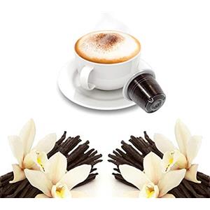 KICKKICK Caffè alla Vaniglia in Capsule Compatibili Nespresso Kickkick (50pz) Caffè Aromatizzato Solubile con Latte e Vaniglia per Macchine a Sistema Nespresso