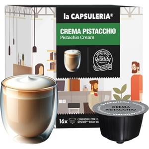 La Capsuleria CREMA PISTACCHIO (48 Capsule) compatibili con Nescafé Dolce Gusto, 3 Box da 16 Capsule, gusto unico e dolcezza vellutata, senza glutine (La Capsuleria)