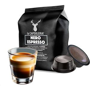 La Capsuleria Caffè NERO, forte e cremoso (100 Capsule) compatibili con Lavazza A Modo Mio - (La Capsuleria)