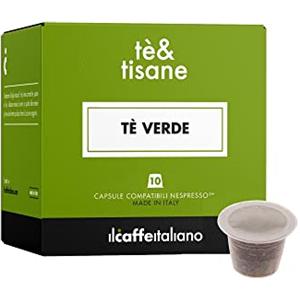 FRHOME Il Caffè Italiano Capsule Compatibili Con Nespresso Tè Verde 80pz |Profumo Agrumato Del Bergamotto | Made In Italy | Frhome