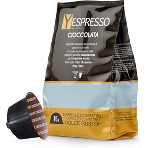 Yespresso 64 Capsule CIOCCOLATA Compatibili con Dolce Gusto