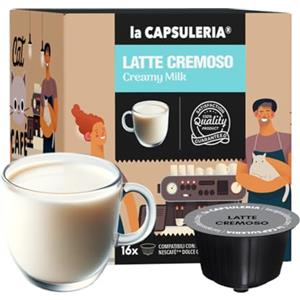 La Capsuleria LATTE CREMOSO (48 Capsule) compatibili con Nescafé Dolce Gusto, 3 Confezioni da 16 capsule