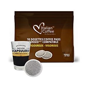 La Capsuleria Caffè VIGOROSO (10 conf. x 18 Cialde - tot. 180 cialde) compatibili con Senseo, caffè forte e intenso