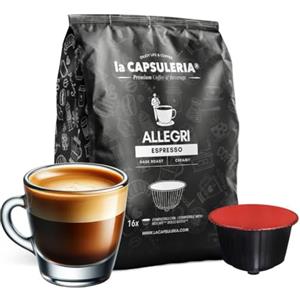 La Capsuleria Caffè ALLEGRI, espresso (80 Capsule) compatibili con Nescafé Dolce Gusto - (La Capsuleria)