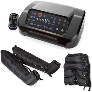 Dinamicamed ® PRO 4.0 Pressoterapia Linfodrenaggio Professionale Digitale Classic, Pressoterapia per Casa con 6 Programmi, Massaggio Linfodrenante 4 Camere Gambali XL e Pantaloncino