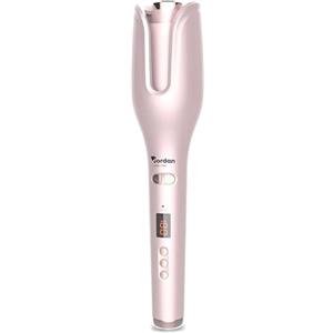 Avilia Arricciacapelli Automatico 25W con Display Digitale, 17 Livelli di Calore 120-200°C, Spegnimento Automatico, Senso Intelligente e Rivestimento in Ceramica (Rosa)
