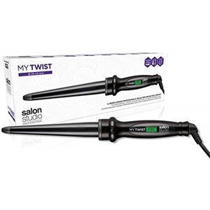 Capello point Salon Studio Professional - MyTwist Ferro Arricciacapelli Conico in Cermaica e Tormalina con Diametro Variabile - Autospegnimento, Controllo Temperatura 100-230°C e Riscaldamento Rapido